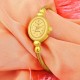 Formal Analogue Women's Watch(Gold Dial Women's Standard Gold