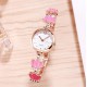 Stainless Steel Watches for Women Saffire Bracelet Watch for Women & Girls Petal Gold Wrist Analog Ladies Watch