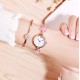 Stainless Steel Watches for Women Saffire Bracelet Watch for Women & Girls Petal Gold Wrist Analog Ladies Watch