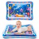 Baby Water Play Mat Toys Inflatable Tummy Time Leakproof Water Play Mat, Fun Activity Play Center Indoor and Outdoor Water Play Mat for Baby Random Design, Pack of 1 set, Blue