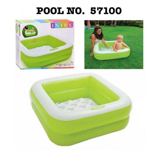 Intex Infatable Square Pool -Green- 57100