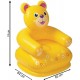 Intex Teddy Bear Shape Chair/Lazy Sofa for Children/Animal Chair for Girls & Boys - (Pack of 1)