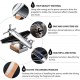 Solar Powered Car Perfume Diffuser - Dispenser Accessories Solar Car Perfumes And Fresheners Aeroplane Glider Design, Auto Rotation Fan for Car Dashboard (Black)