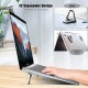 Mini Premium Metal Folding Portable Laptop Stand Non-Slip Base Tabletop Risers for 10-17 Inch Laptop & Keyboard & Tablet (Pack of 2pcs)