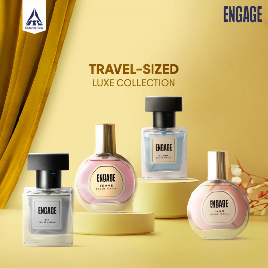 Engage Gift Set - Luxury Perfume Gifts For Women & Men, 100ml, Long Lasting Smell Men & Women Perfume, Best Secret Santa Gift Hamper by ITC, Eau De Parfum, Travel Sized Perfume Combo, 50ml x 2