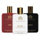 The Man Company Fire, Night and Blanc Perfume for Men - 50ml, Set of 3 Fragrances | Premium Luxury Long-Lasting Fragrance Perfume