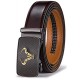 Genuine Leather Belt for Men with Easier Adjustable Autolock Buckle - Micro Adjustable Belt Fit Everywhere |Formal & Casual | Gift Box