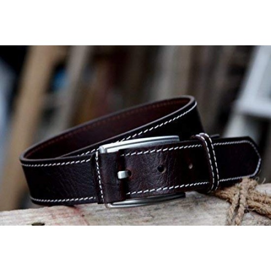 Casual Leather Buckle Belt