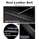 Genuine Leather Belt for Men with Easier Adjustable Autolock Buckle - Micro Adjustable Belt Fit Everywhere |Formal & Casual | Gift Box