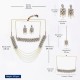 Jewellery Sets for Women Gold Plated Bridal Long Necklace Set Neck Choker with Earrings and Maang Tikka for Women & Girls