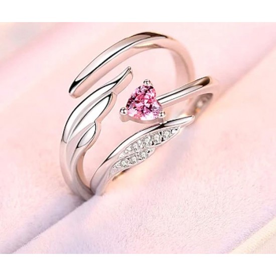 Silver Plated Adjustable Couple Ring for Men & Women