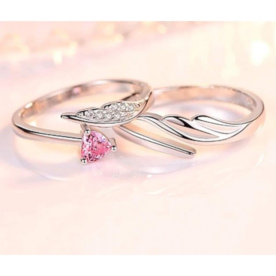 Silver Plated Adjustable Couple Ring for Men & Women