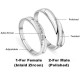 Silver Plated Adjustable Couple Ring for Men & Women