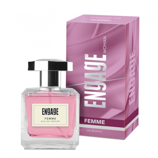 Engage Femme Eau De Perfume for Women, Citrus and Floral Fragrance Scent, Skin Friendly Perfume for Women, 100ml