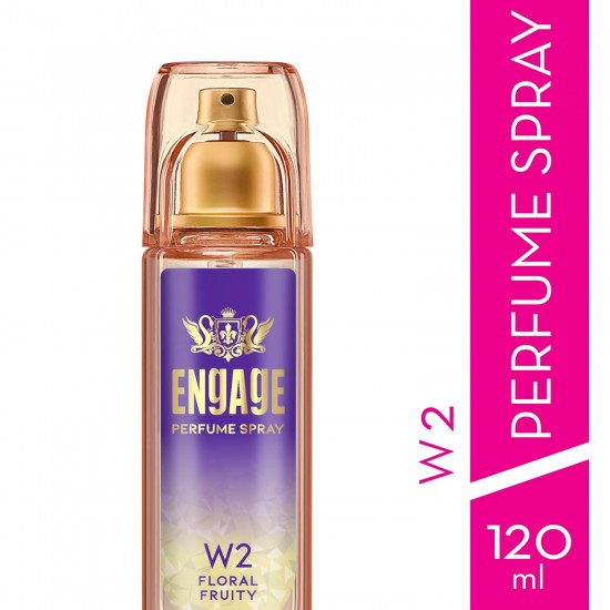 Engage W2 Perfume Spray For Women, Floral and Fruity, Skin Friendly, 120ml