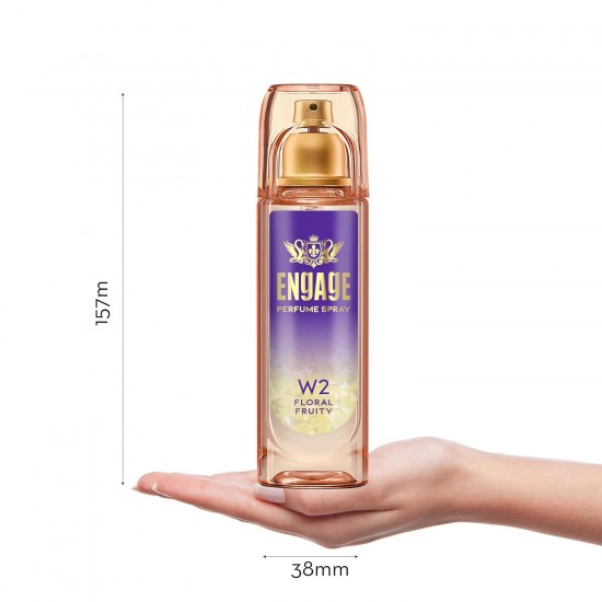 Engage W2 Perfume Spray For Women, Floral and Fruity, Skin Friendly, 120ml