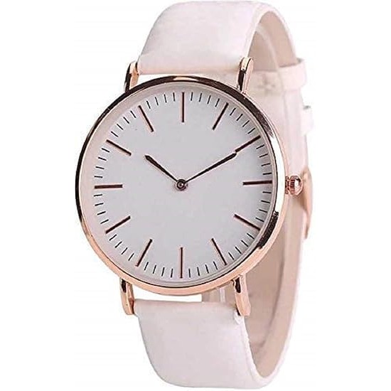 Leather Color Change White to Pink Analog Color Change Wrist Watch for Women for Girls