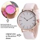 Leather Color Change White to Pink Analog Color Change Wrist Watch for Women for Girls