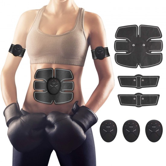 Smart Fitness EMS fit Boot Toning Vibrating Slimming Belt (Black)