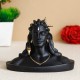 Adiyogi Shiva Statue for Home, Car Dash Board, Pooja & Gift, Mahadev Murti, Idol, Lord Shankara for Home Décor - Resin Black