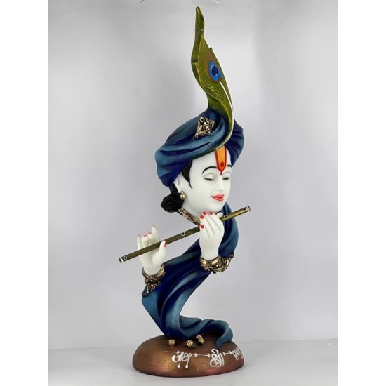 Pankh Krishna Murti Figurine Sculpture Krishna Idol Antique Showpiece Kanha Statue