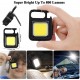 Lumen Rechargeable COB Keychain Work Light with 3 Lighting Modes, Magnetic Base, Keyring LED Torch Keychain Flashlights Mini Work Light for Workshop, Repairing, Emergency