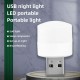 LED Night Light Mini USB LED Light Flexible USB LED Ambient Light Mini USB LED Light, LED Portable car Bulb, Indoor, Outdoor, Reading, Sleep (Pack of 1Pc) (1, White Light)