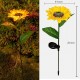 Sunflower Solar LED Lights, Warm White Garden Light | Waterproof | Outdoor Decoration | Path Lights for Pots, Balcony, Pathway (Pack of 1)