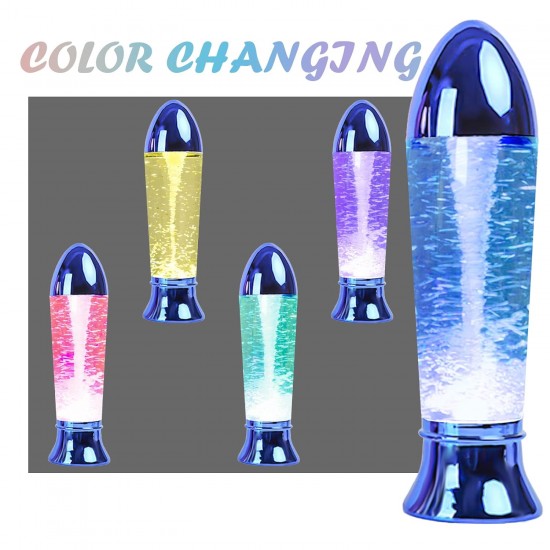 Tornado Lamp LED Multi Color Changing, Battery/USB Cable Operated Table Lamp