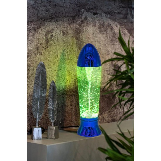 Tornado Lamp LED Multi Color Changing, Battery/USB Cable Operated Table Lamp