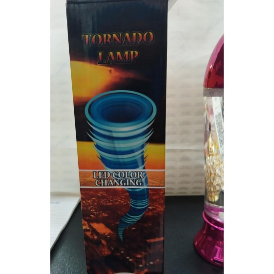 Tornado Lamp LED Multi Color Changing, Battery/USB Cable Operated Table Lamp