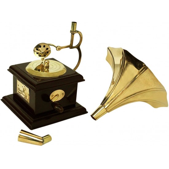 Antique Handmade Vintage Dummy Gramophone Decorative Showpiece - 23 cm