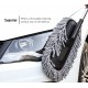 Super Soft Microfiber Car Duster Exterior with Extendable Handle, Car Brush Duster for Car Cleaning Dusting - Grey