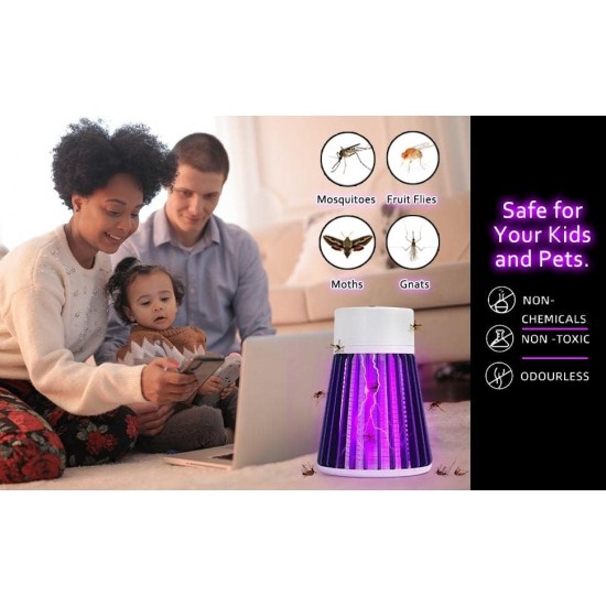 Electronic LED Mosquito Killer Machine Trap Lamp, Theory Screen Protector Mosquito Killer lamp for USB Powered Electronic Mosquito Killer Bug Zappers (Bug Killer Lamp)