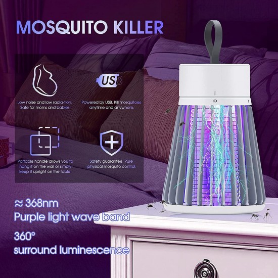 Electronic LED Mosquito Killer Machine Trap Lamp, Theory Screen Protector Mosquito Killer lamp for USB Powered Electronic Mosquito Killer Bug Zappers (Bug Killer Lamp)