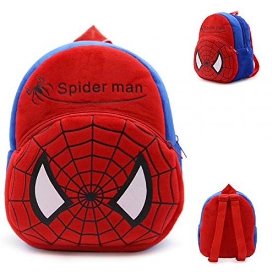 Kids School Bag Spiderman Soft Plush Backpacks Cartoon Baby Boys/Girls Plush Bag 