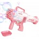 32 Hole Electric Gatling Bubble Gun for Kids with Soap Solution Indoor and Outdoor Toys for Toddlers Bubble Launcher Machine for Girls and Boys (Color as per Stock)