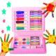 42 Pcs Color Set Kit For Drawing & Painting Portable Art Box | 12 water colors, 6 sketch pens, 10 crayons, 8 pastel oil colours, sharpener, eraser | Best Gift for Kids(Age 3-12)