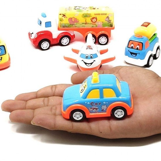 Baby Toy Cars for 1 Year Old Boy | 5 Set Push and Go Vehicles Friction Powered Cars Toy for Toddlers | Early Educational Toys and Birthday Gift for 1, 2, 3 Years Old Boys Girls