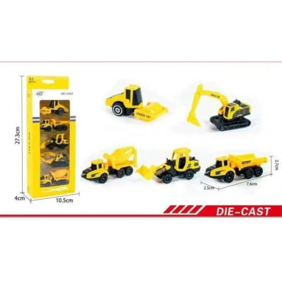 5 in 1 JCB Set for Kids | Driving Die-Cast Emergency Toys for Boys Girls 