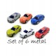 Die-Cast Alloy Metal Car Mini Series Pull Back Action Car Set of 6 Cars - Multicolor