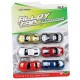 Die-Cast Alloy Metal Car Mini Series Pull Back Action Car Set of 6 Cars - Multicolor