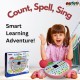 Apple Shape Educational Mini Computer Laptop Toy for Kids LED Display and Fun Music for Learning Alphabets Numbers Words and Animals