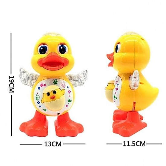 Dancing Duck With Light Music Sound Real Dancing Singing Duck Toy Moving Eyes Moving Lips Action Pet For Child Toddler Infant Kids Boys & Girls