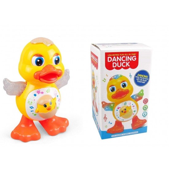 Dancing Duck With Light Music Sound Real Dancing Singing Duck Toy Moving Eyes Moving Lips Action Pet For Child Toddler Infant Kids Boys & Girls