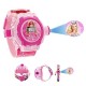 Disney Barbie Princess Toy and Games Projector Automatic Digital Light Display 24 Images Barbie Wrist LED Girl's Watch for Birthday Christmas (Pink)