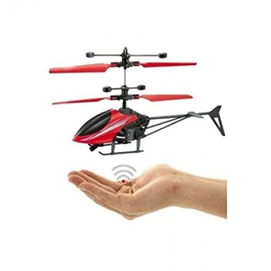 Exceed Remote Control and Hand Sensor Charging Helicopter Toys with 3D Light Toys for Boys Kids (Indoor Flying (Multicolour)