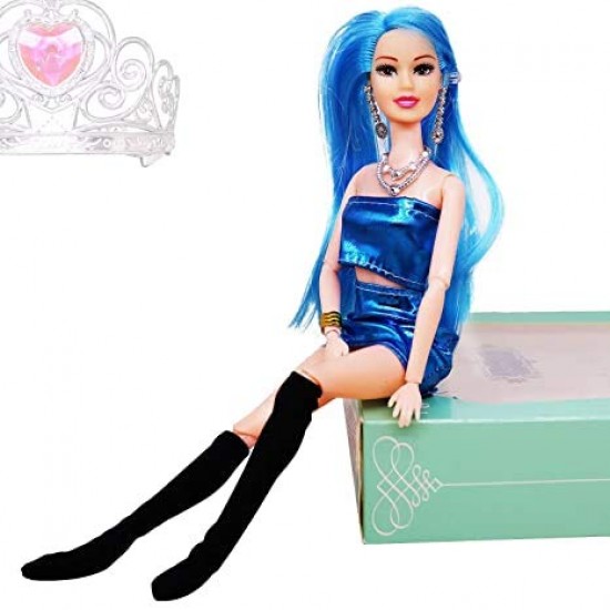 Fashion Doll Toys for Baby Kids Dolls House Collection | Beautiful Doll Toy for Girls (Movable Joints Knee, Legs, Arms, Hands, Elbow)