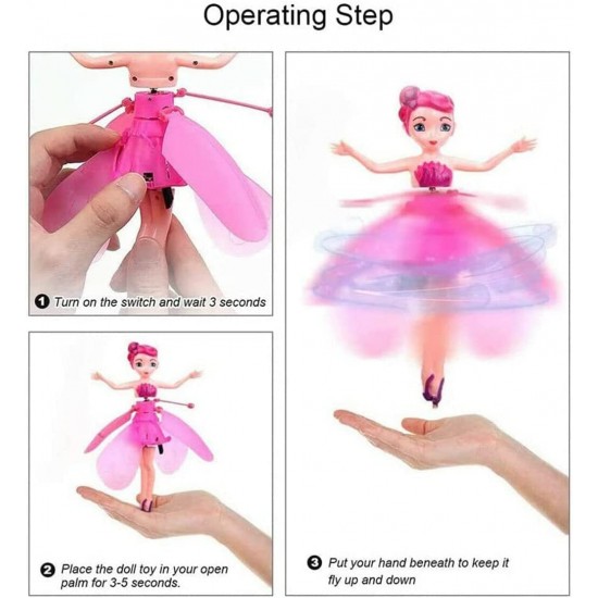 Flying Fairy Doll Hand Induction Control Dolls Child Fly Toy Kids Gift