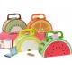 Fruits Shape Money Bank Metal Piggy Bank, Coin Bank for Kids with Lock and Key in Fruits Shape Kivi, Apple, Orange and Watermelon Money Bank with Handle Multicolor